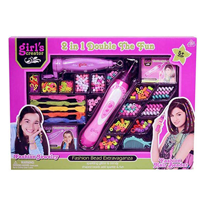 Shop Online Hair Beader 2 in 1 Double The Fun Girls Creator Deluxe