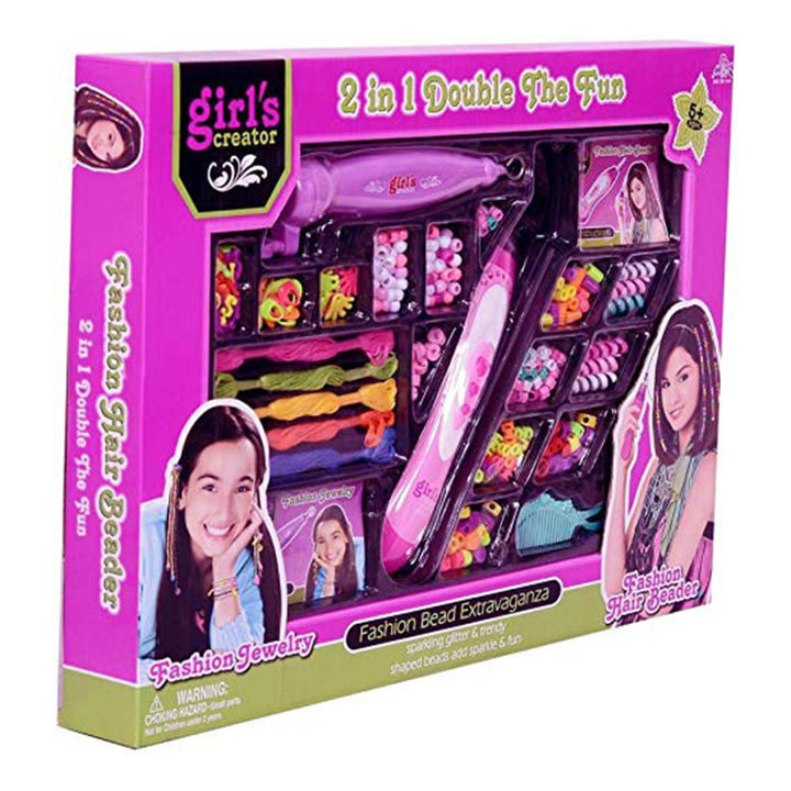 Shop Online Hair Beader 2 in 1 Double The Fun Girls Creator Deluxe