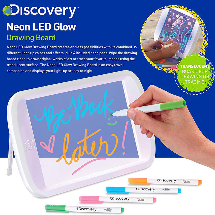 Shop Online Kids Led Neon Glow Drawing Light Board 36 Different Light