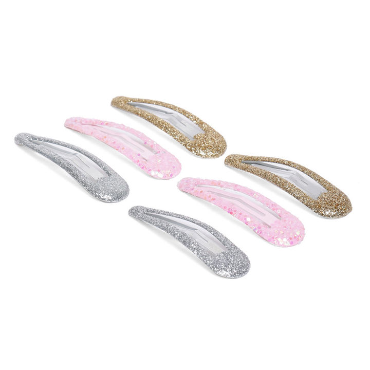 Shop Online Set Of 6 Classic Embellished Tic Tac Hair Clips at ₹246