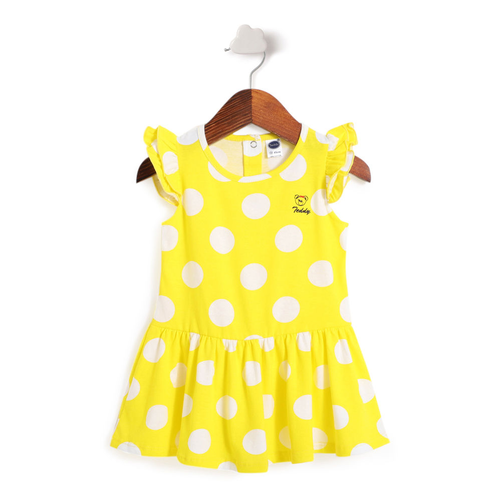 yellow polka dress