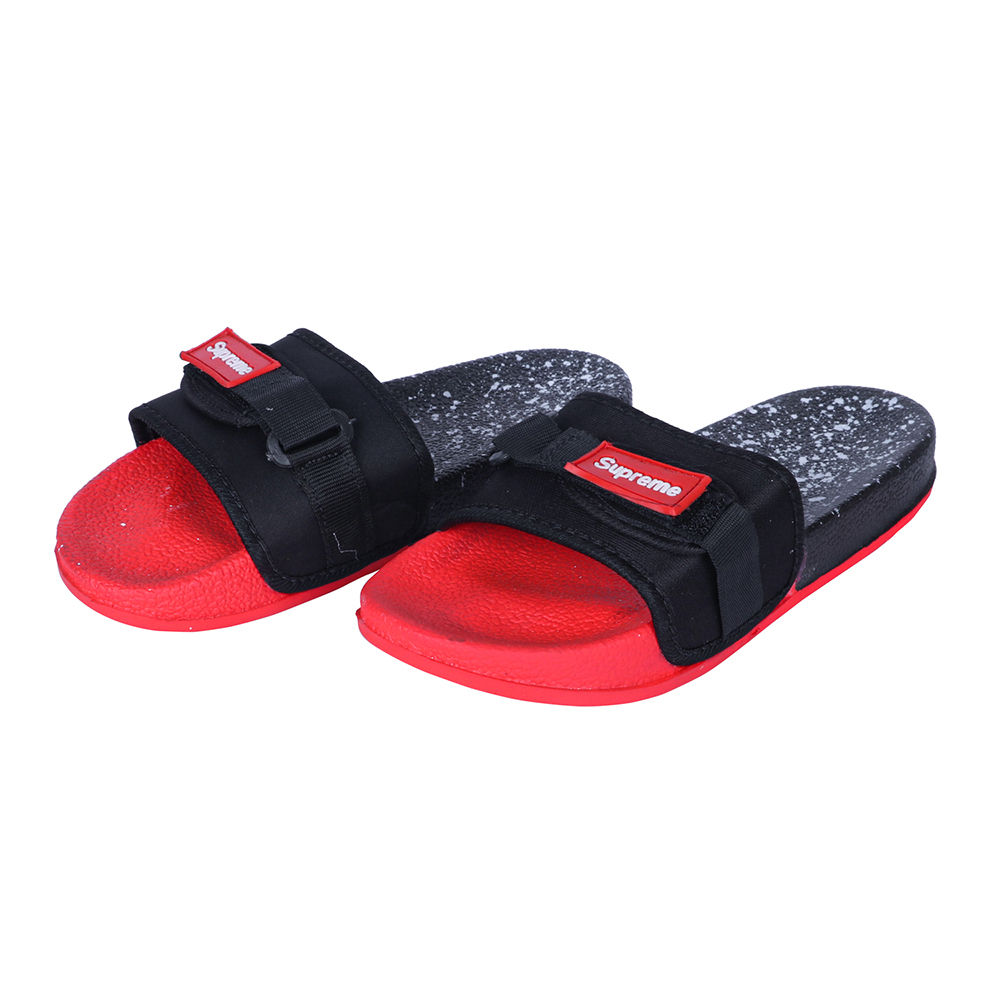 Red supreme hot sale sandals