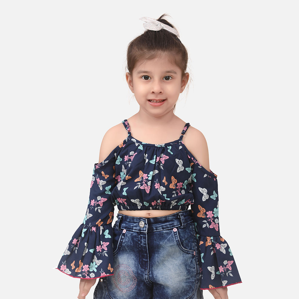 

trendy dynamic fitting girls 100 polyester and cotton tops along
