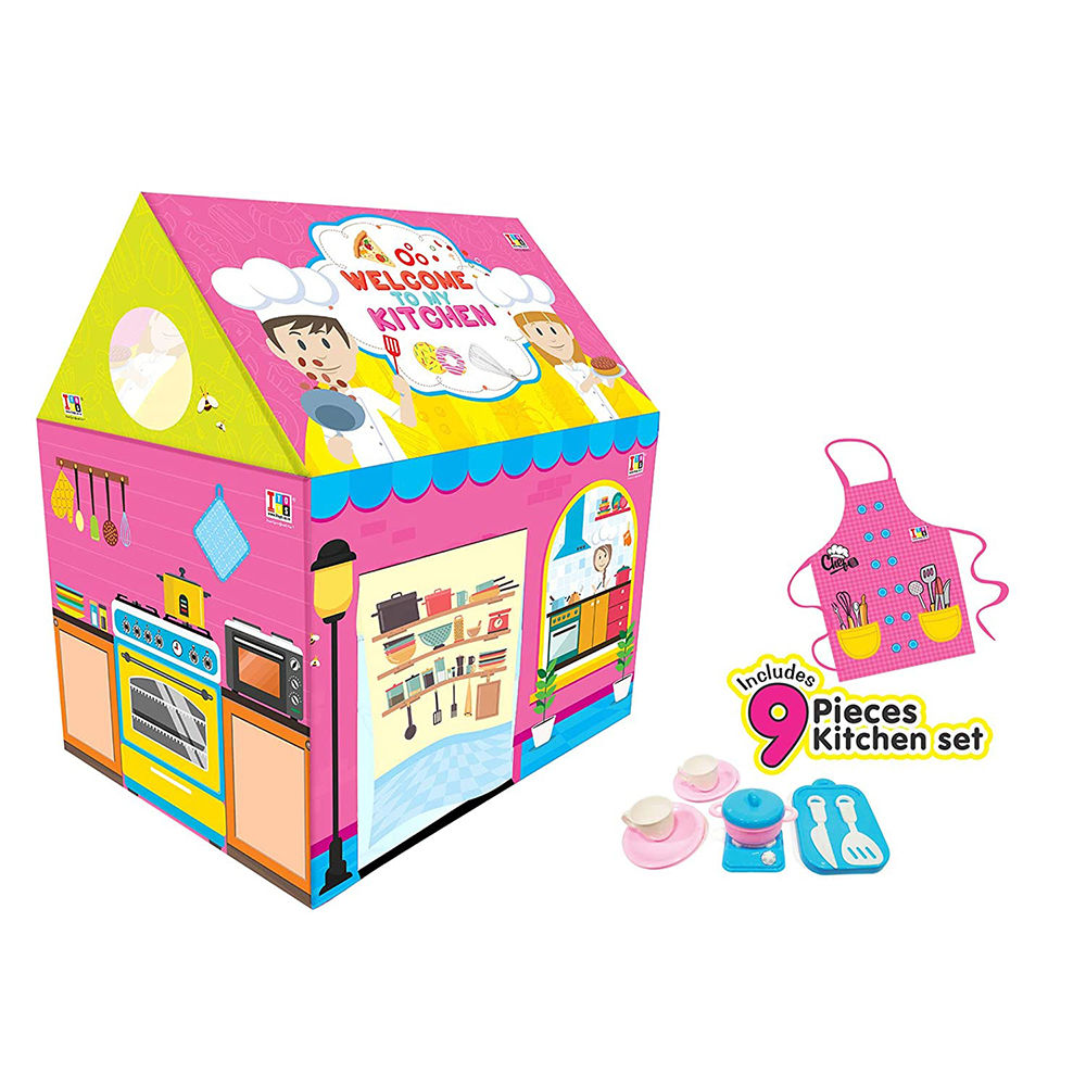 

kitchen play house tent with 9pcs kitchen set