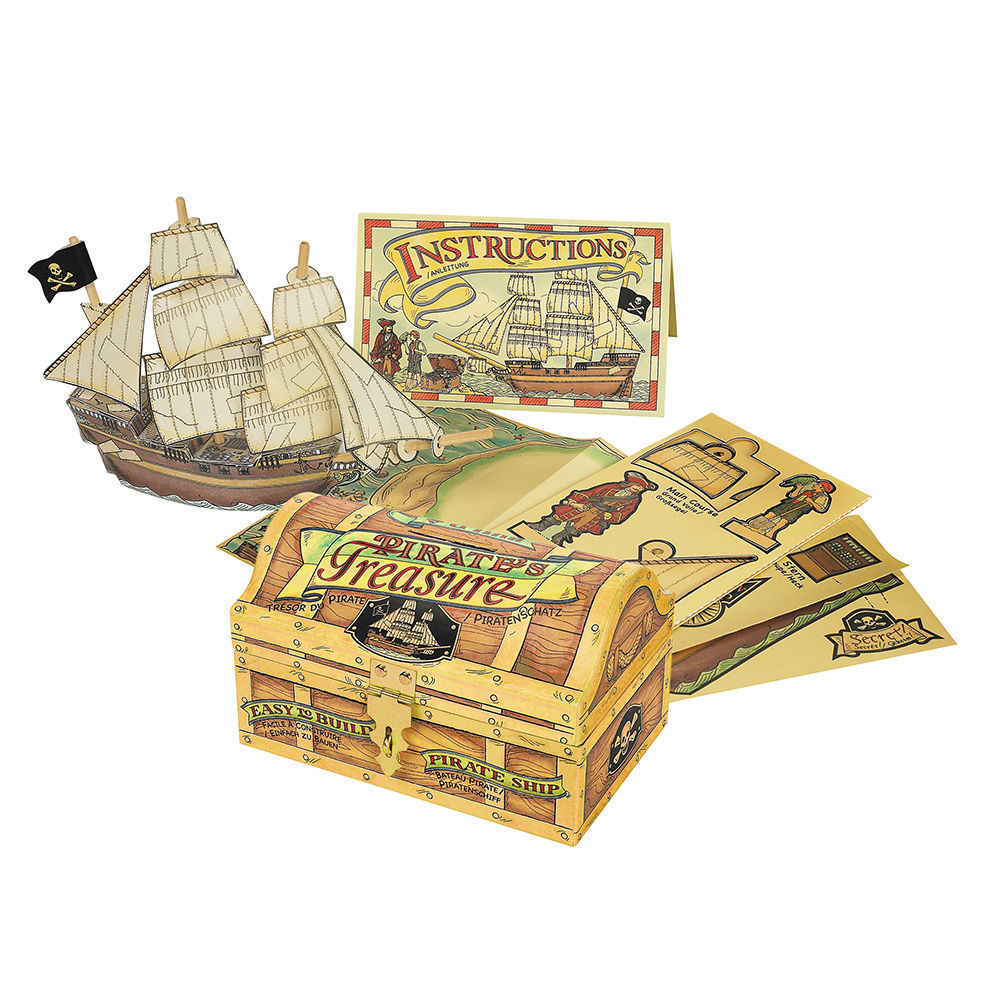 

build a pirates galleon includes a treasure map features material