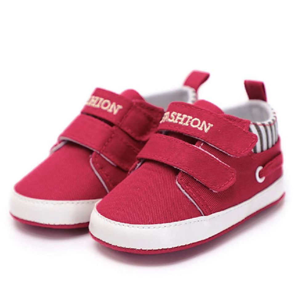 Shop Online Red Canvas First Walkers Soft Sole Anti Slip Baby