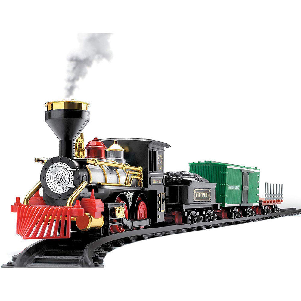 train set with smoke