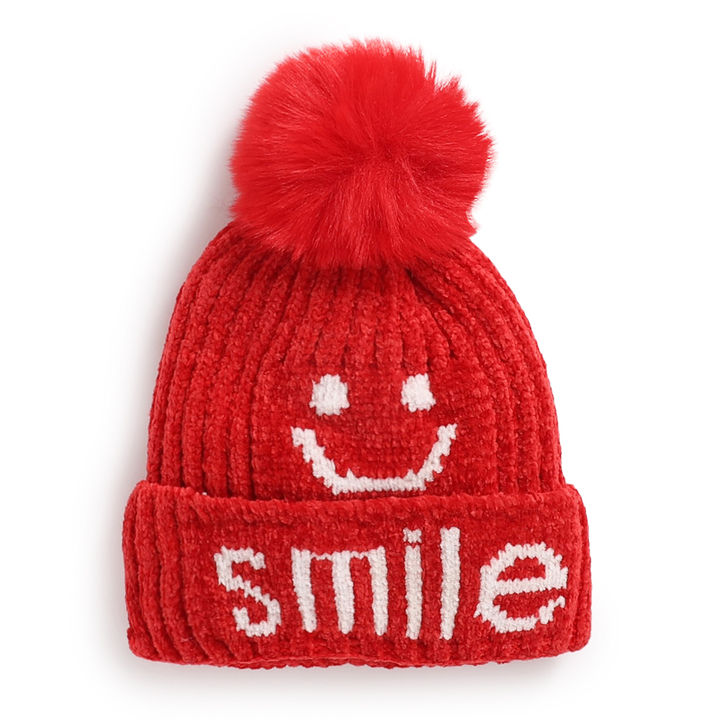 Shop Online Red Solid Woollen Caps WOLLEN CAP at ₹449