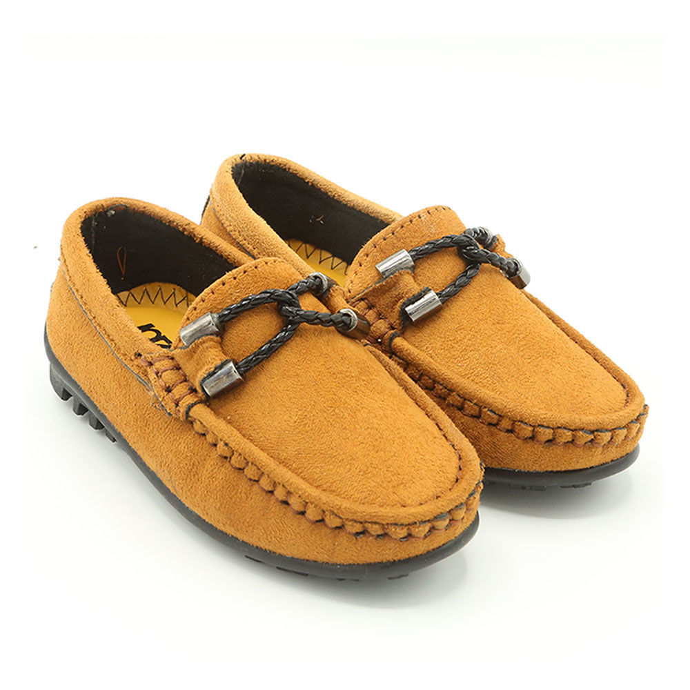 boys tan loafers