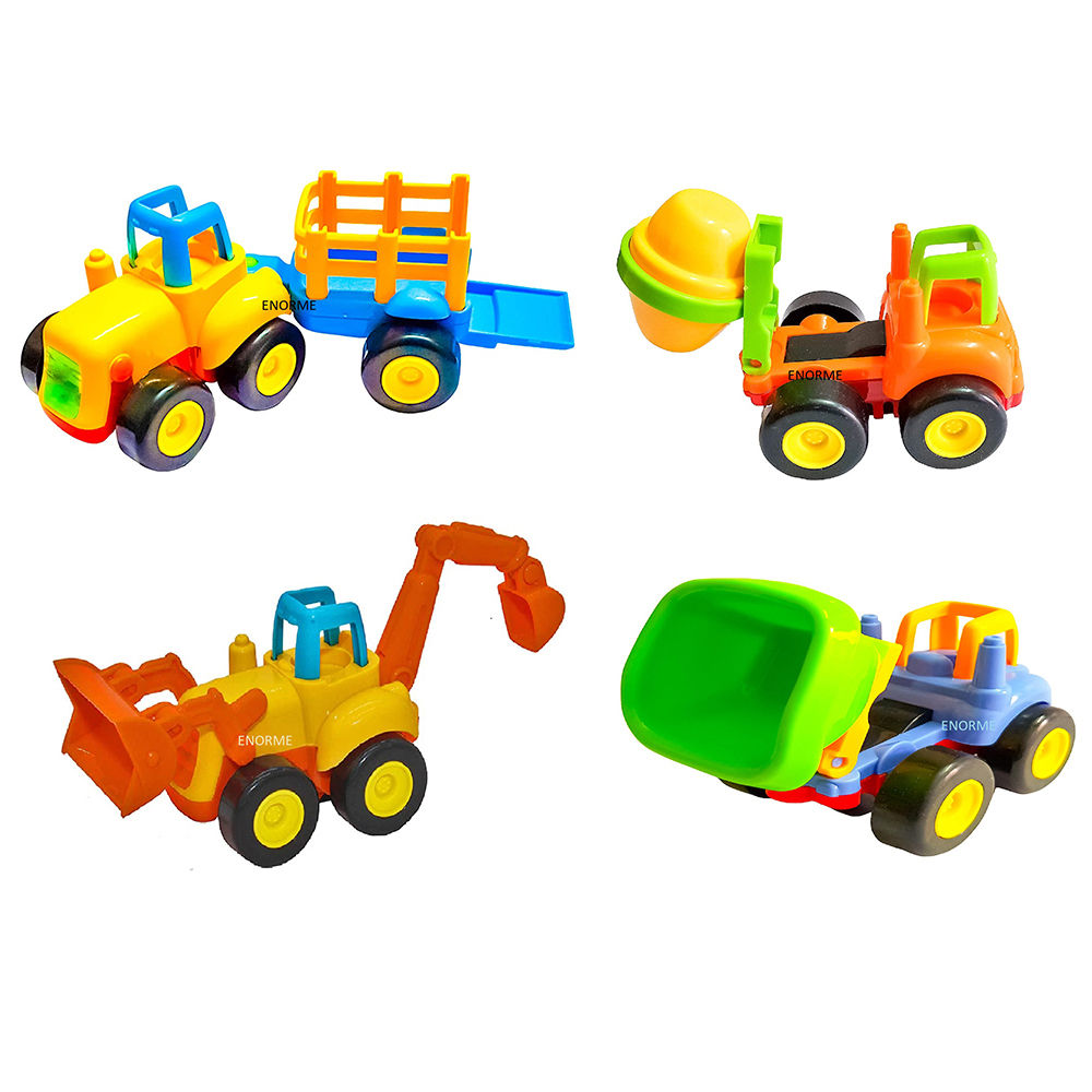 

unbreakable automobile car toy set friction powered toy trucks bulldozer