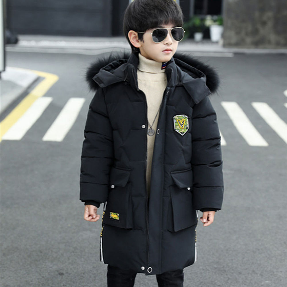 Boys long hotsell black coat