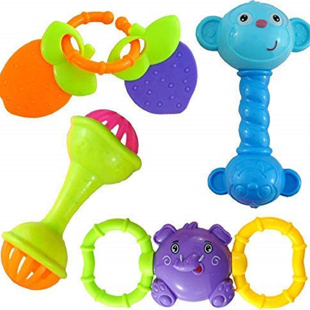 Unisex Plastic 8 Pcs Cute Baby Rattle Set with Poly Bag, BIS and ISI  Approved at Rs 110/piece in New Delhi