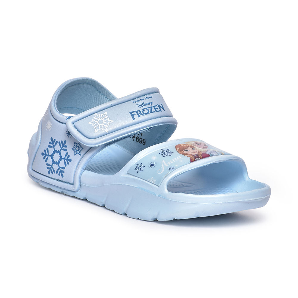 Girls Disney Frozen 2 Anna Elsa Blue Hook & Loop Casual Sandals UK Child  7-2 | Fruugo IE