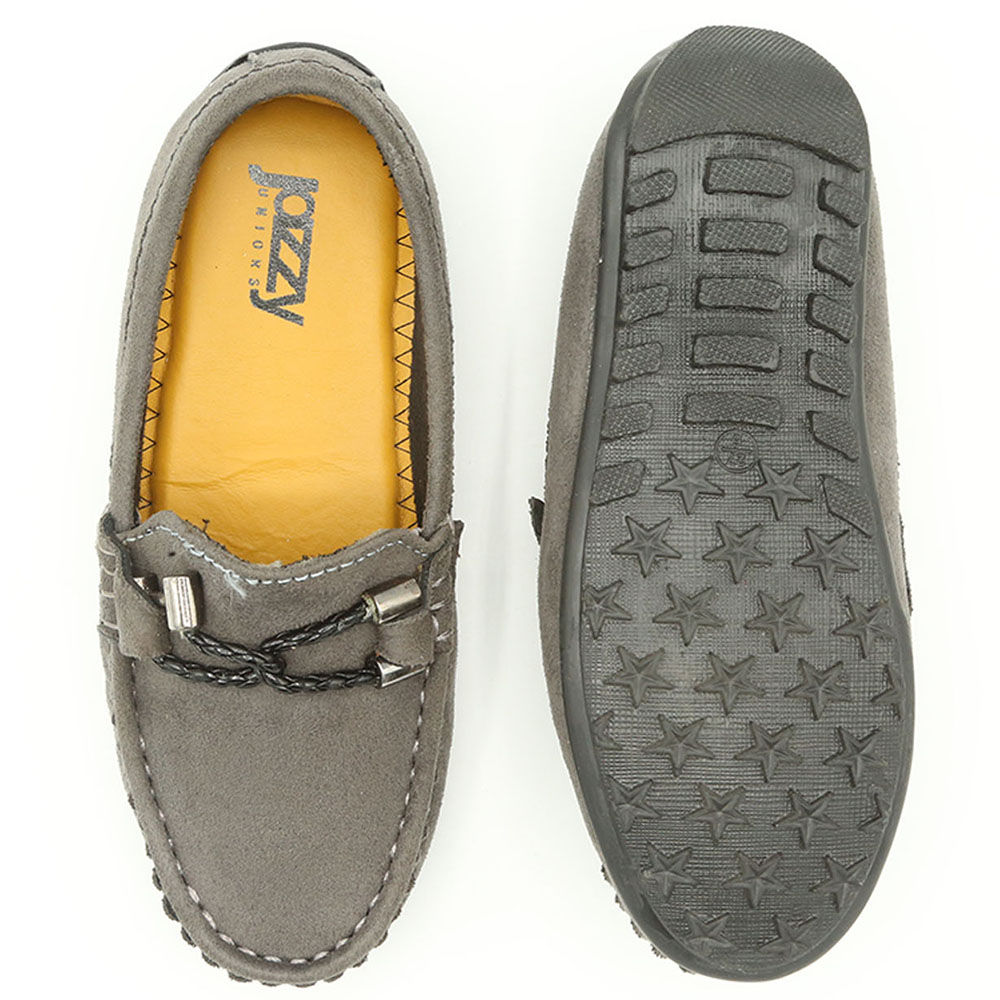 boys grey loafers