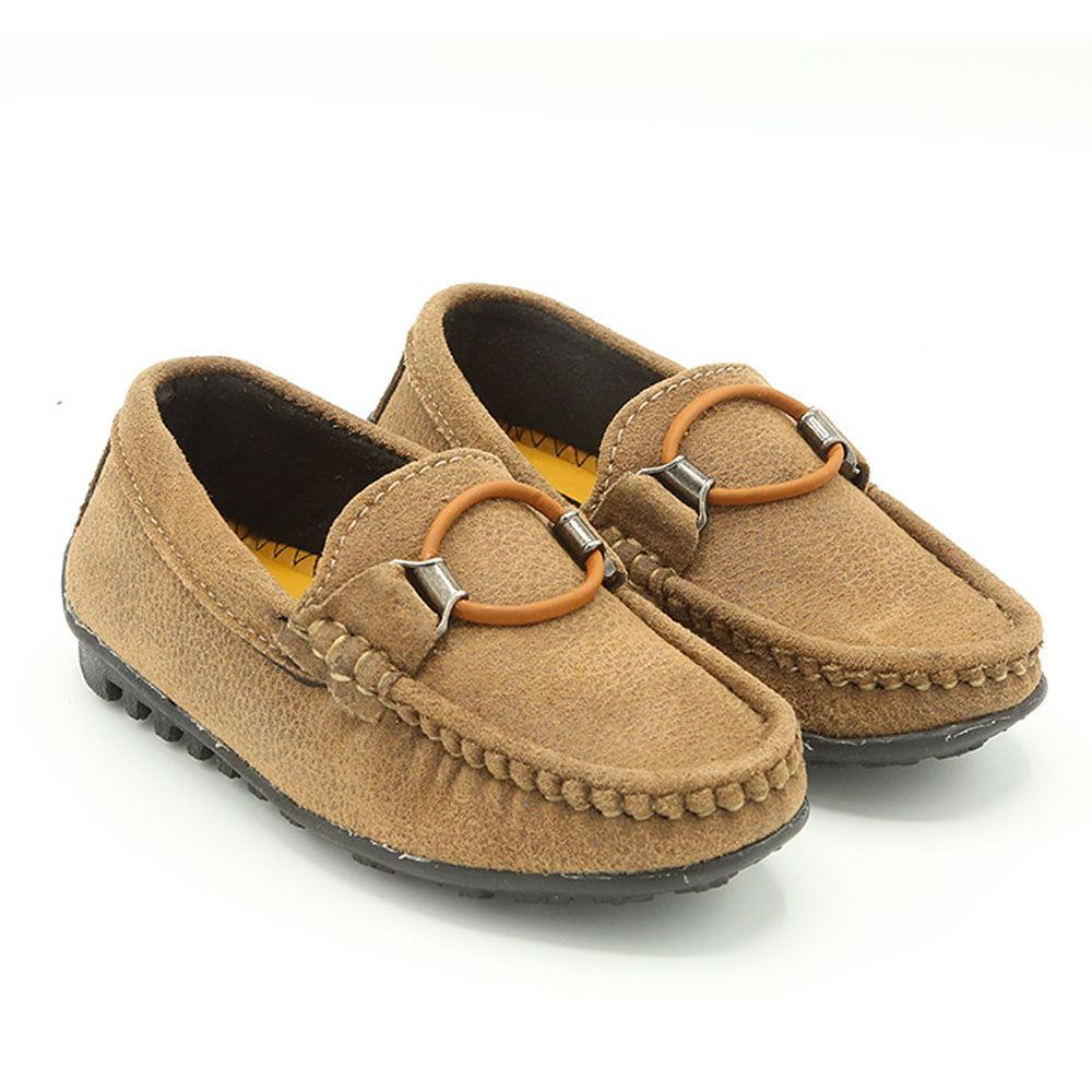 boys tan loafers