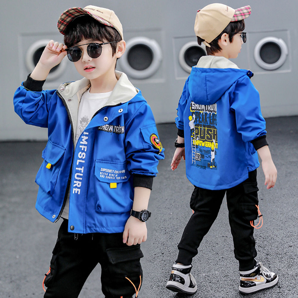 Kids Boys Winter Jacket Coat Fur Trim Outwear Long Sleeve Black Plain Fall  Winter Cool Daily 2-8 Years 2024 - $30.99