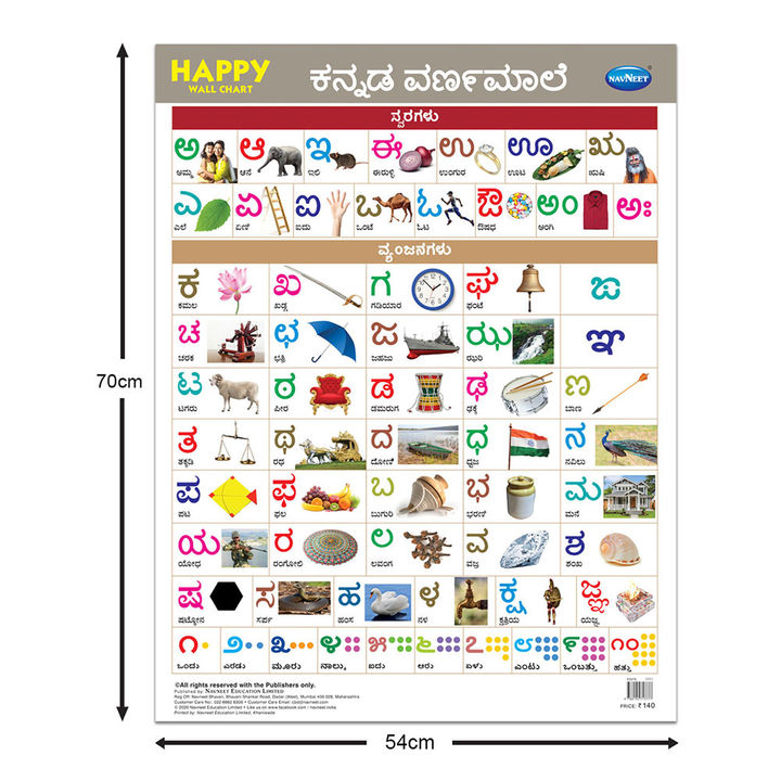 Buy Navneet Happy Wall Chart Kannada Varnamale Online 140 Hopscotch Download kannada varnamala chart with pictures pdf. navneet happy wall chart kannada varnamale