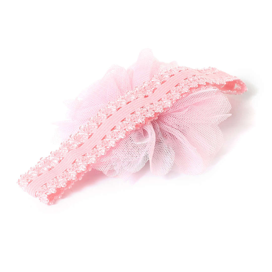 Shop Online Pink Flower Cloth Hair Band at ₹179