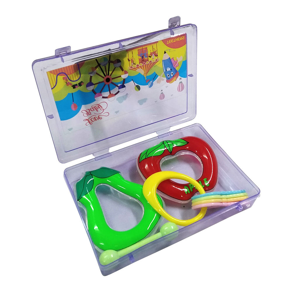 

love baby teether is a colorful smart shaped teether in