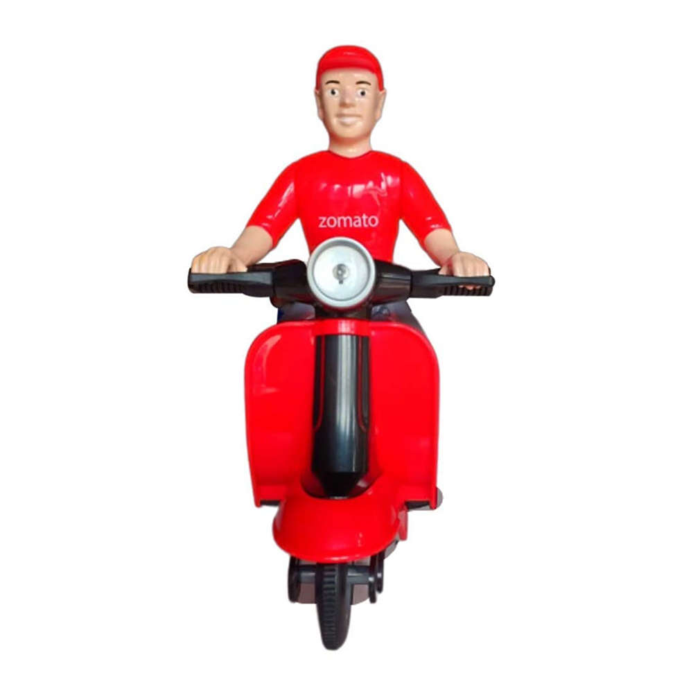 Shop Online Pull Back Zomato Style Deliver Scooter Toy for Kids at ₹879