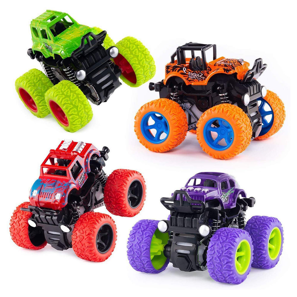 

these monster trucks toys for boys with 360 degree rotation