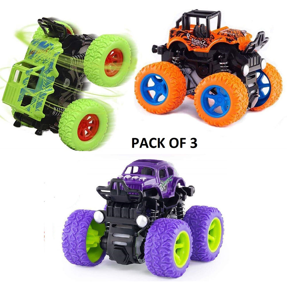

these monster trucks toys for boys with 360 degree rotation
