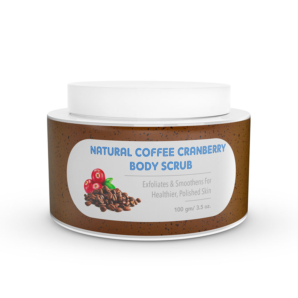 

natural coffee cranberry body scrub by the moms co gently