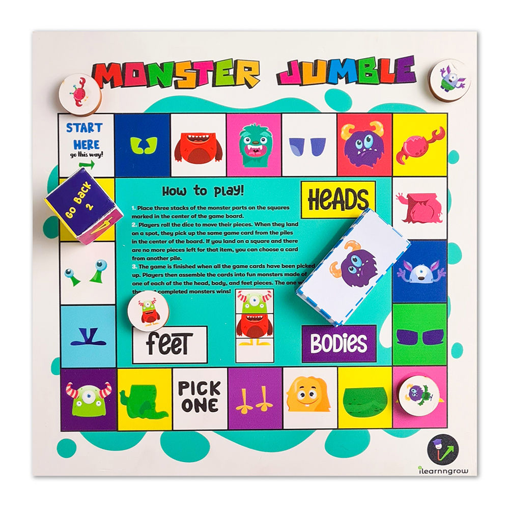 

name of the product monster jumble difficulty level easy to