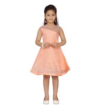 peach colour frocks