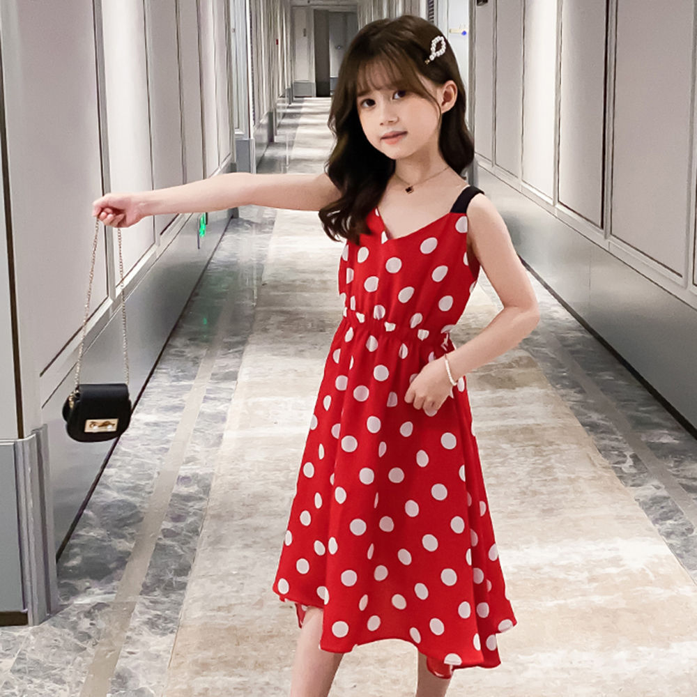 casual polka dot dress