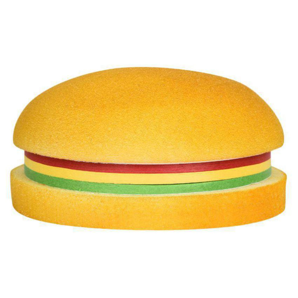 

burger memo pads ready to eat write made of sponge