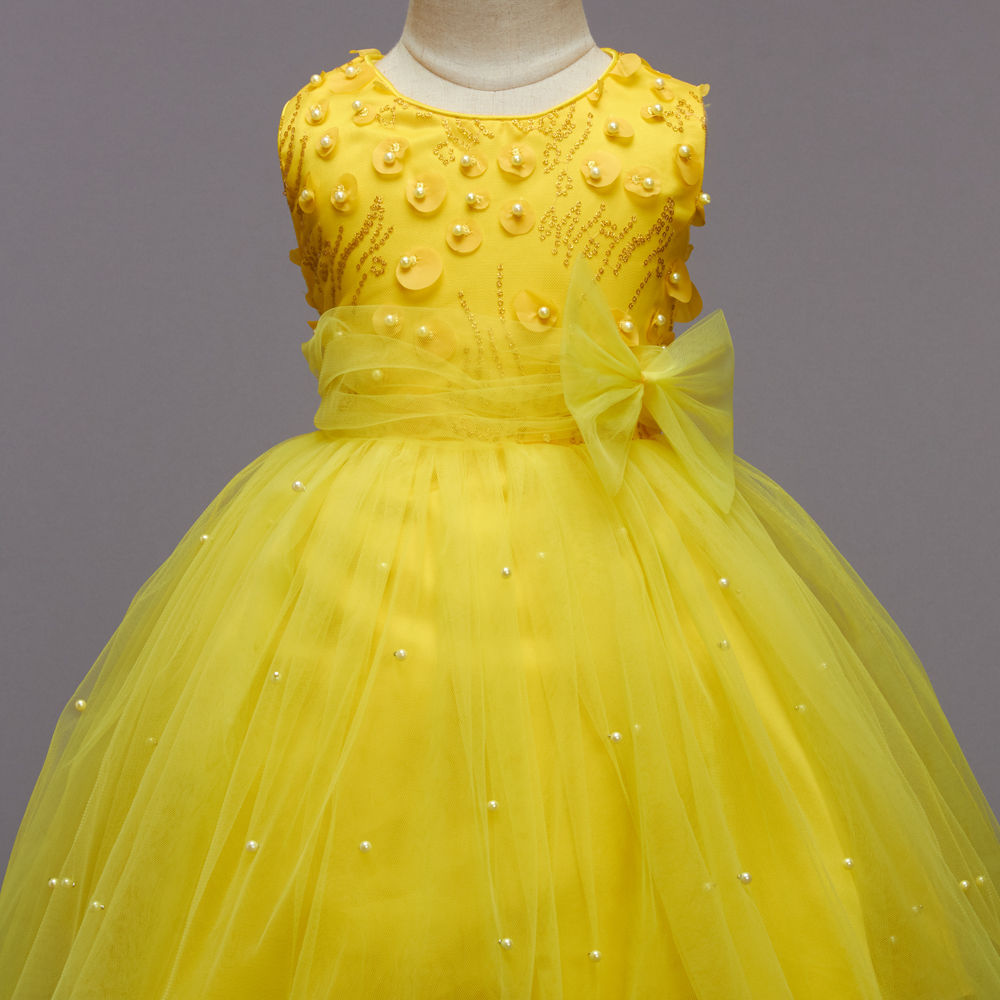 yellow party frocks