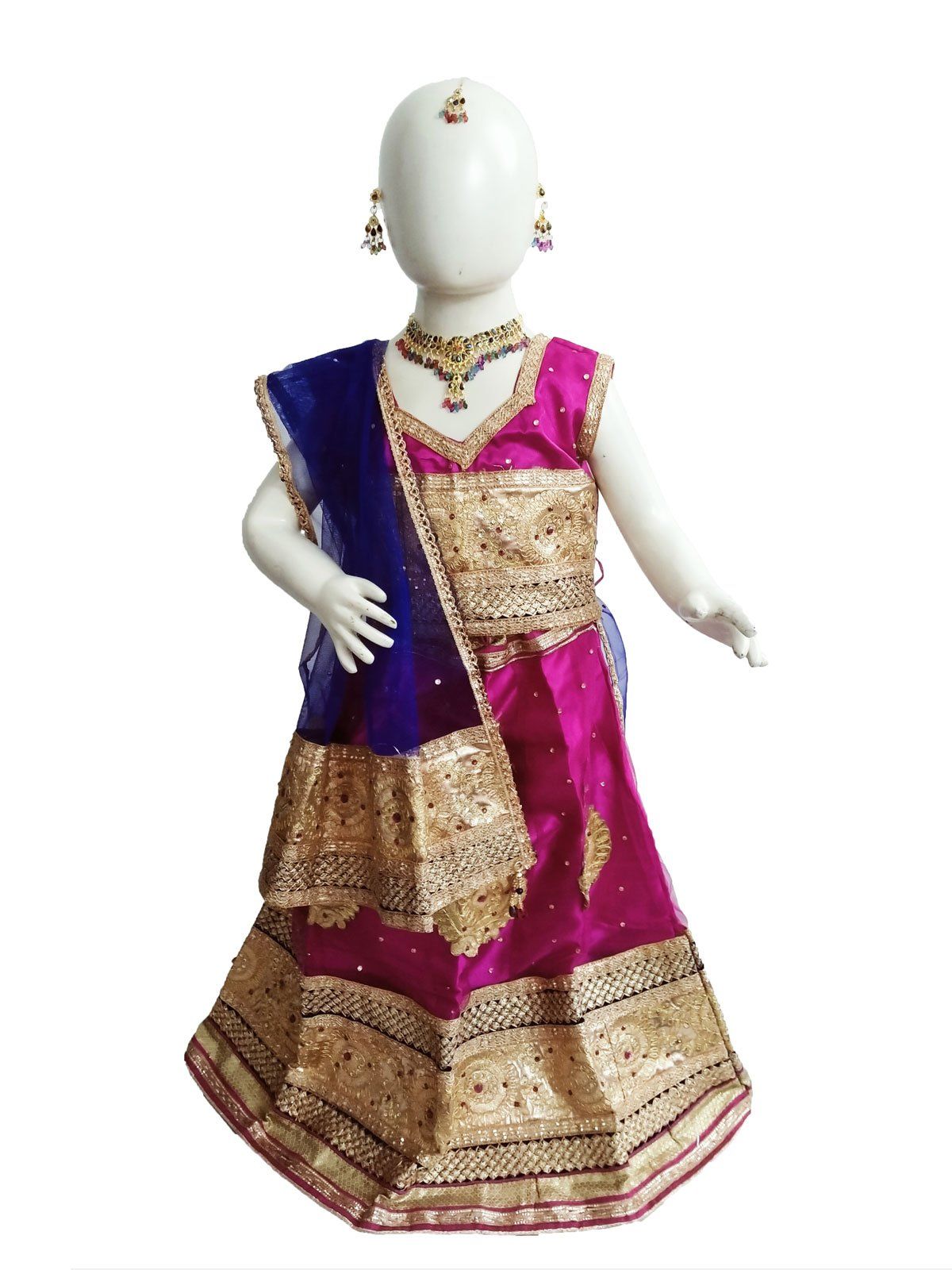 

radha lehenga choli kids fancy dress costume for girls with