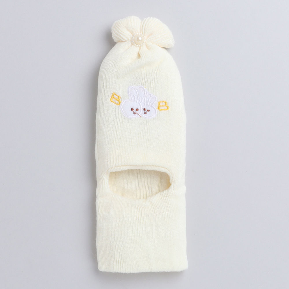 Cream Coloured Bunny Monkey Cap 