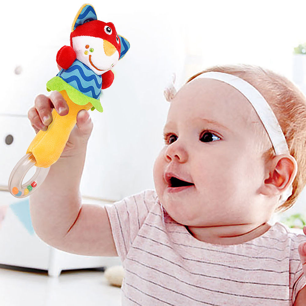 

this ring rattle has been designed to stimulate a baby