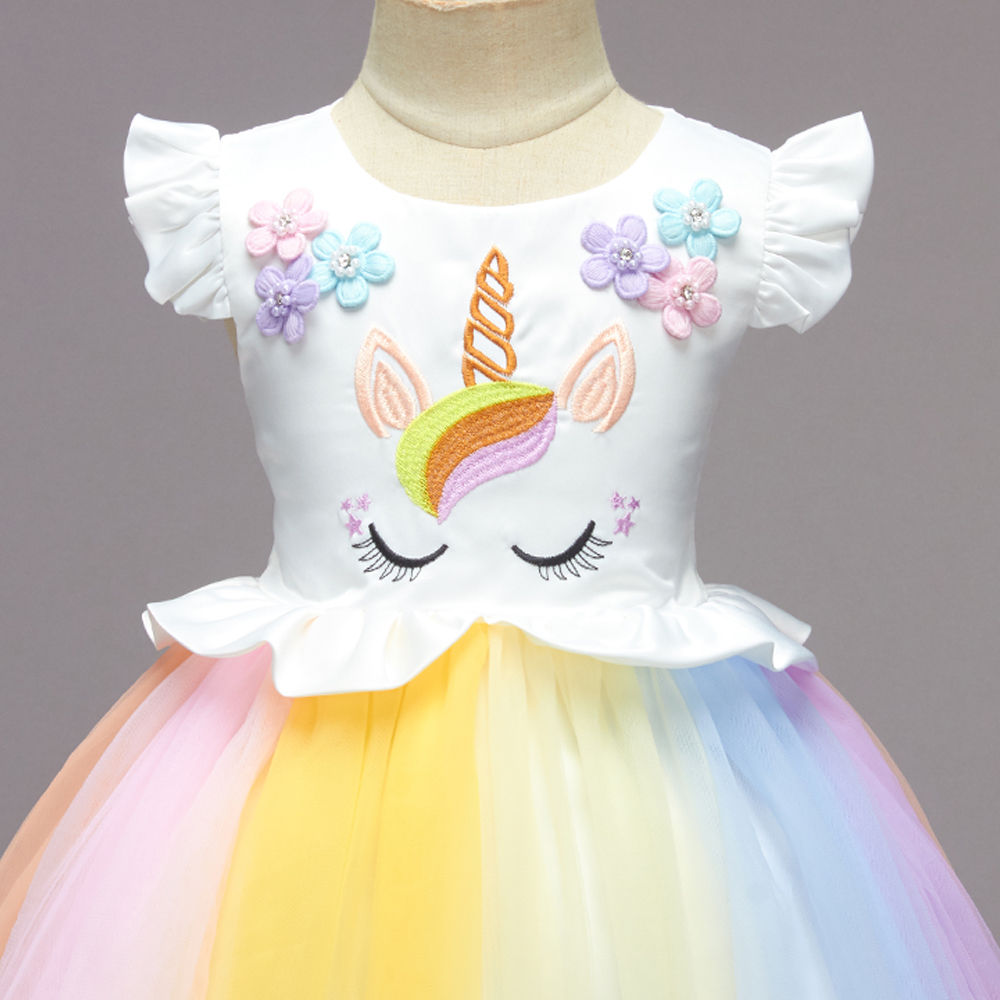 Baby girl unicorn birthday pageant flower girl dress/ first birthday u - My  Princess Atelier