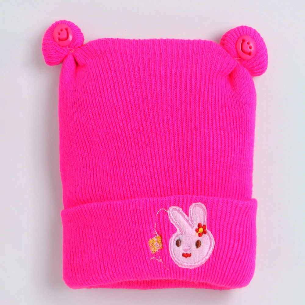 

elephant face magenta pink originally of wool is designed to