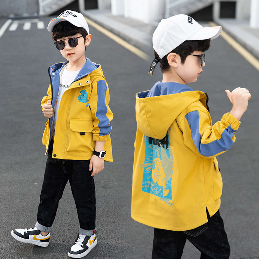 Shop Online Boys Yellow Graphic Print Full-Sleeve Track Jacket at ₹1589