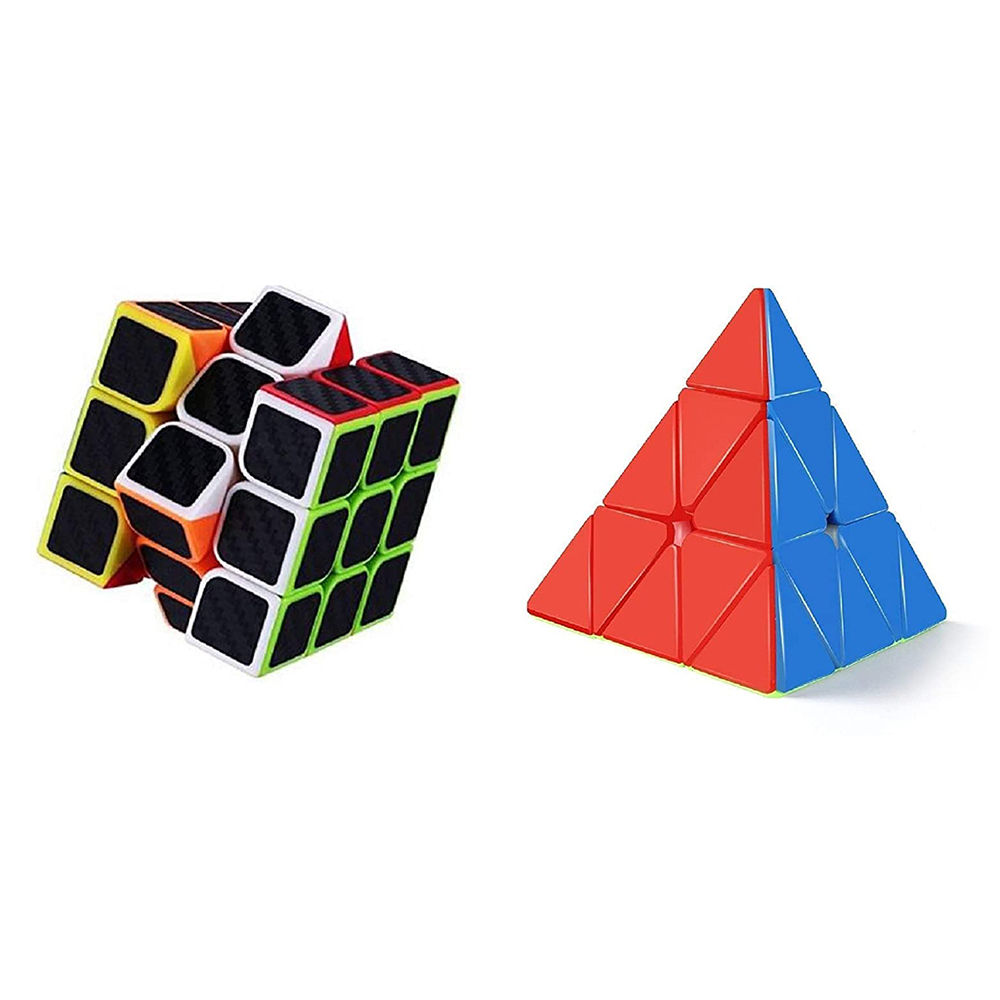 

triangle puzzle speed cube stickerless is the classic colour matching