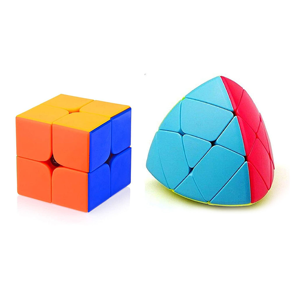 

this 2x2 stickerless puzzle is designed with smooth surfaces this