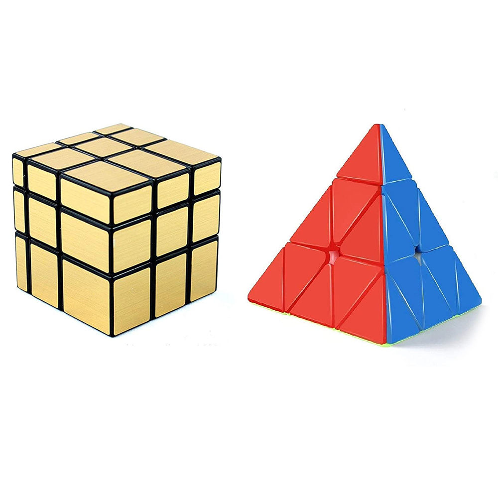 

triangle puzzle speed cube stickerless is the classic colour matching