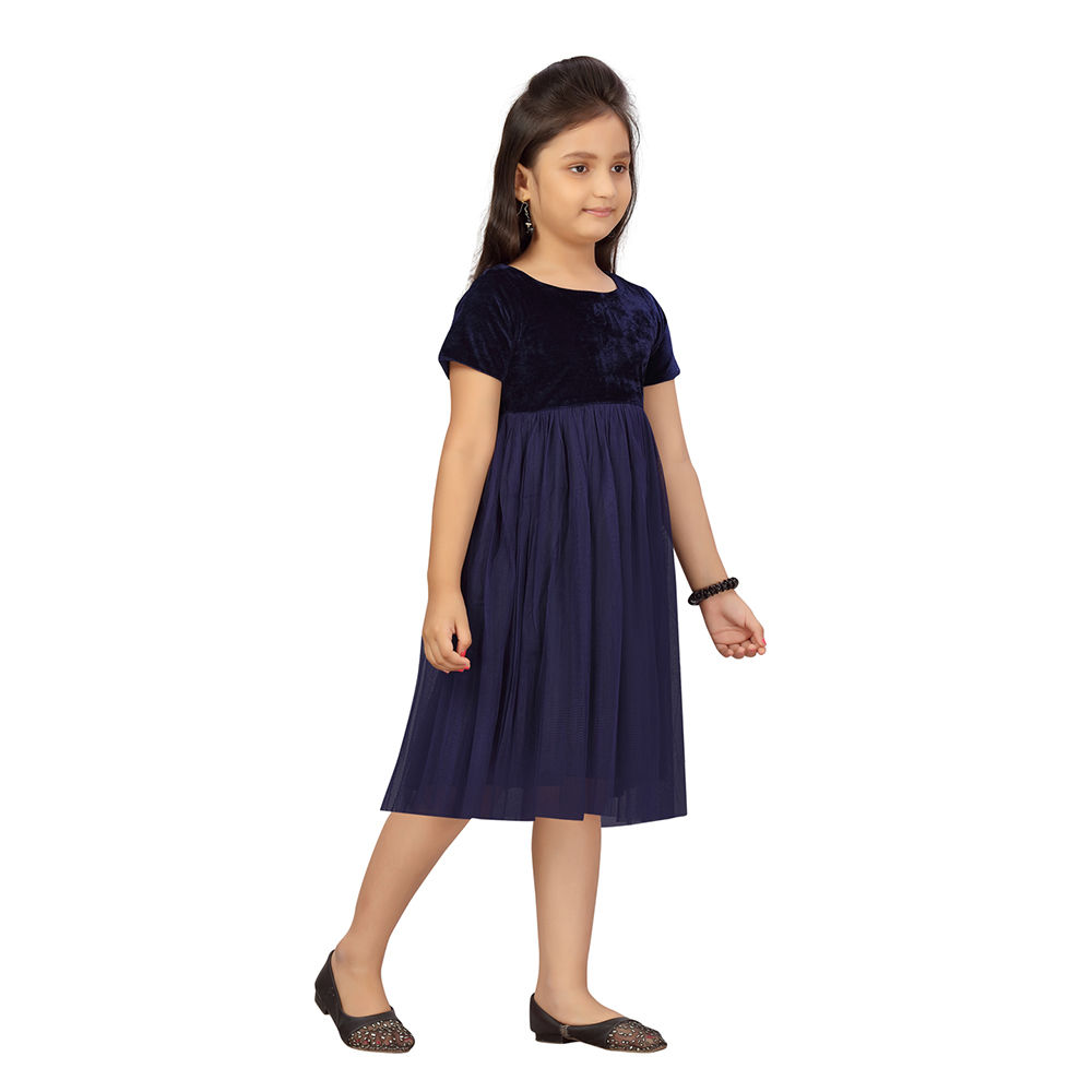 navy blue colour frock