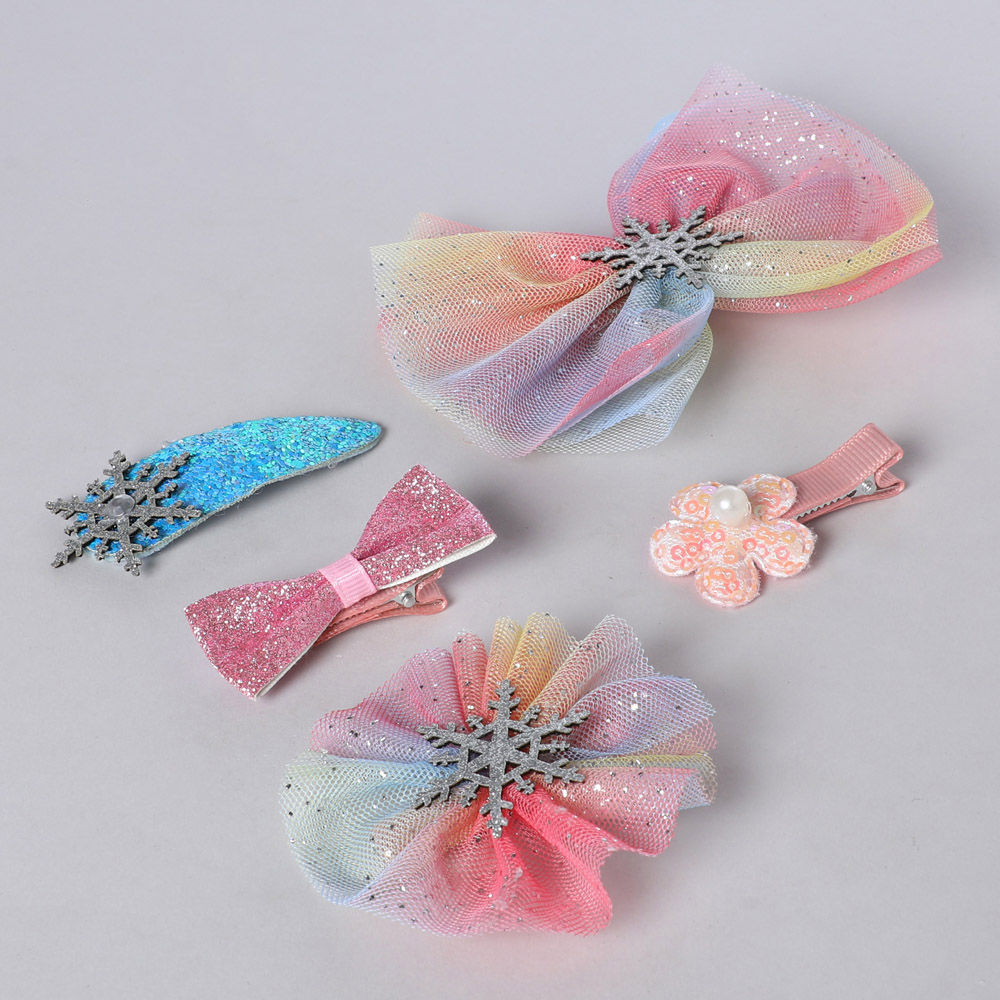 

ice and snow bow knot hair accessories princess elsa hair