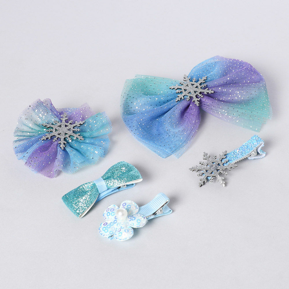 

ice and snow bow knot hair accessories princess elsa hair