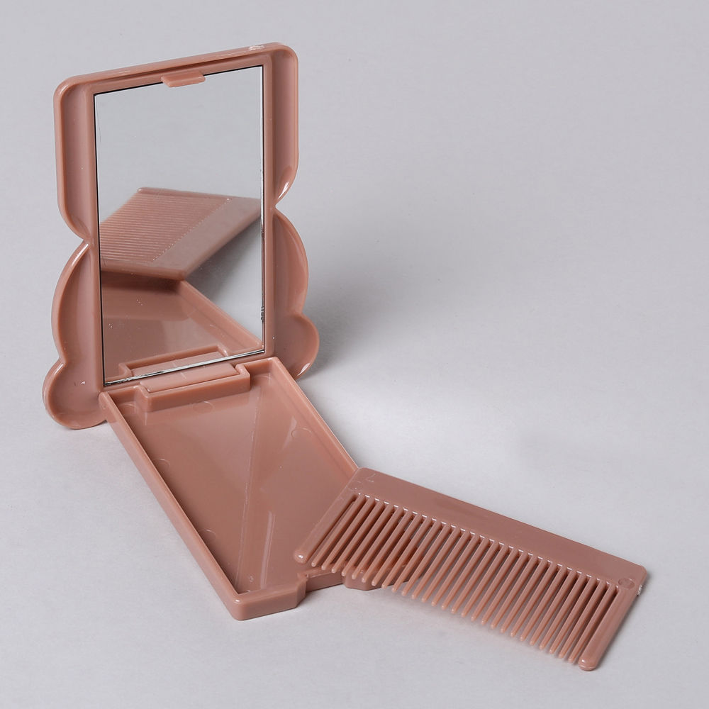 

hahahaha bear shape mirror with comb