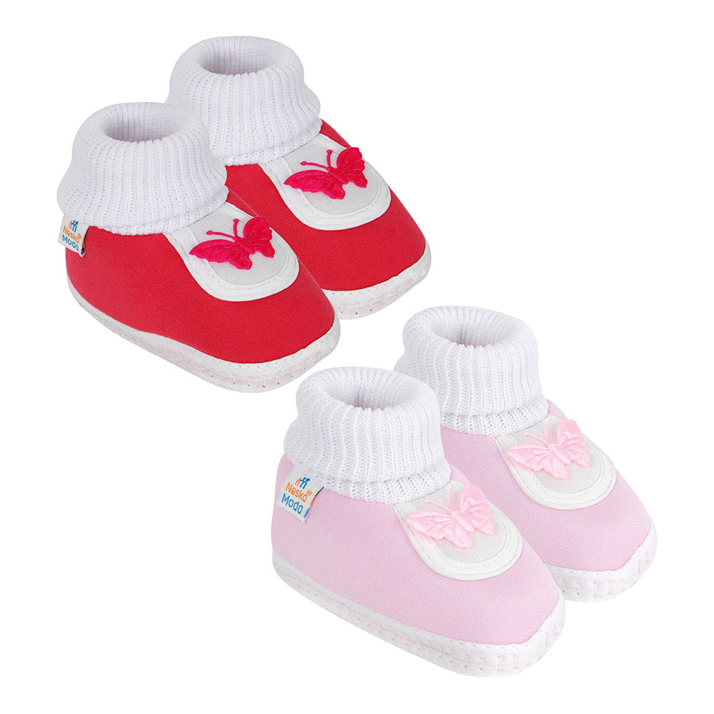 

neska moda presents cotton baby booties for your little champ