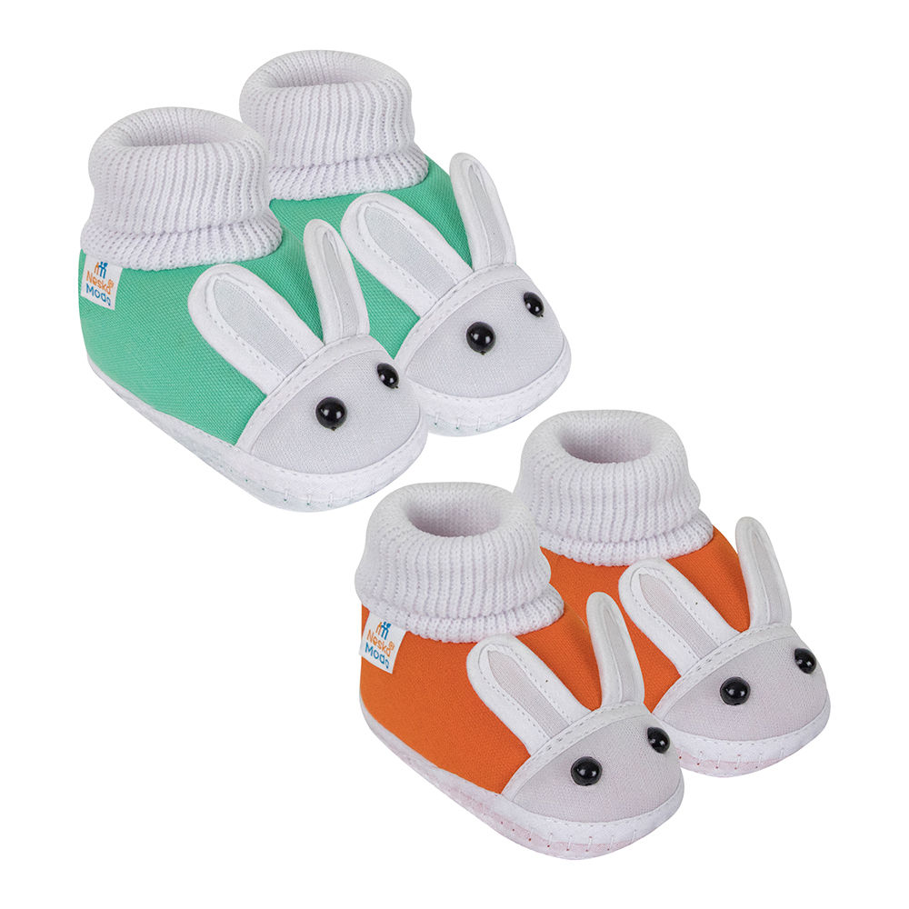 

neska moda presents cotton baby booties for your little champ