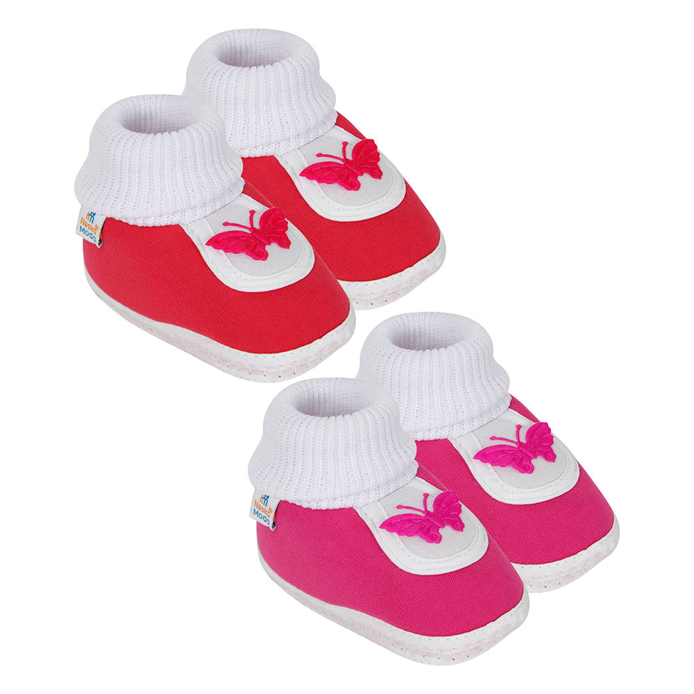 

neska moda presents cotton baby booties for your little champ