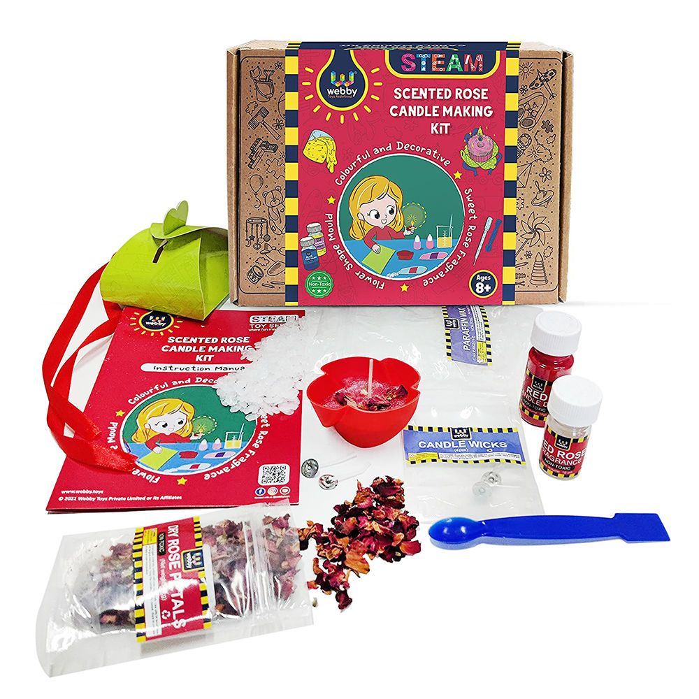 

diy scented rose candle making kit steam learner educational learning
