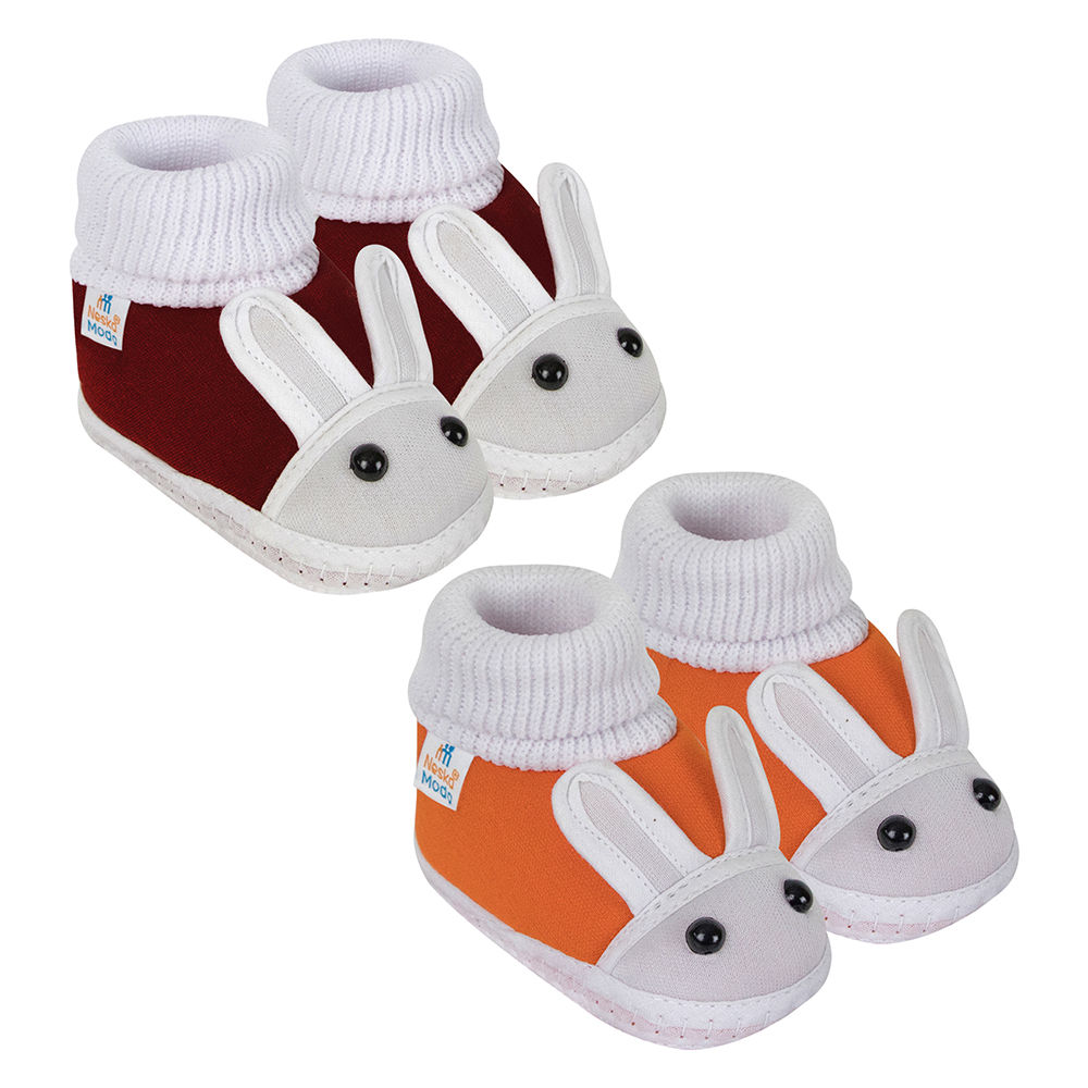 

neska moda presents cotton baby booties for your little champ